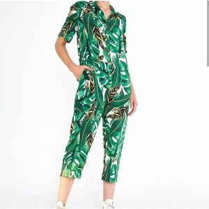 farm Rio Amazozia leaves jumpsuit